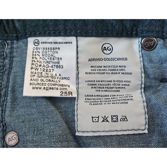 ANTHROPOLOGIE Adriano Goldschmied 25 R Velvet Stevie Pants Straight Slim Ankle - Picture 11 of 13